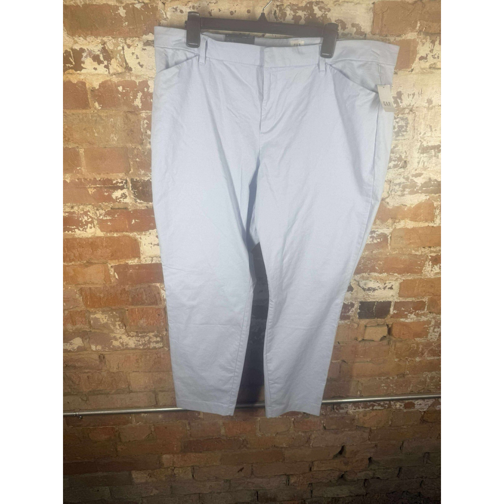 NWT Gap for Good Pants Womens 18 Regular Black Skinny Ankle Khaki